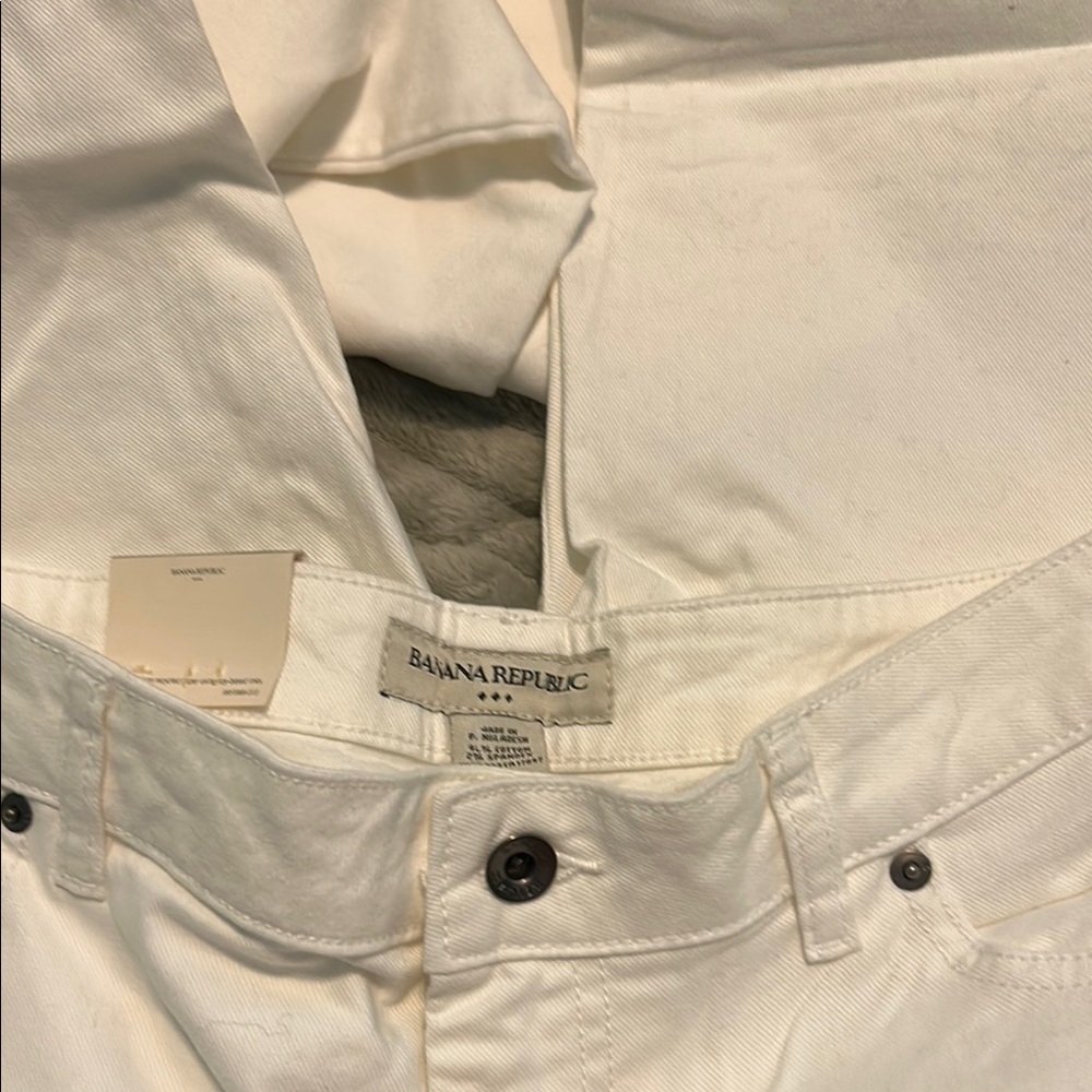 Banana Republic White Pants